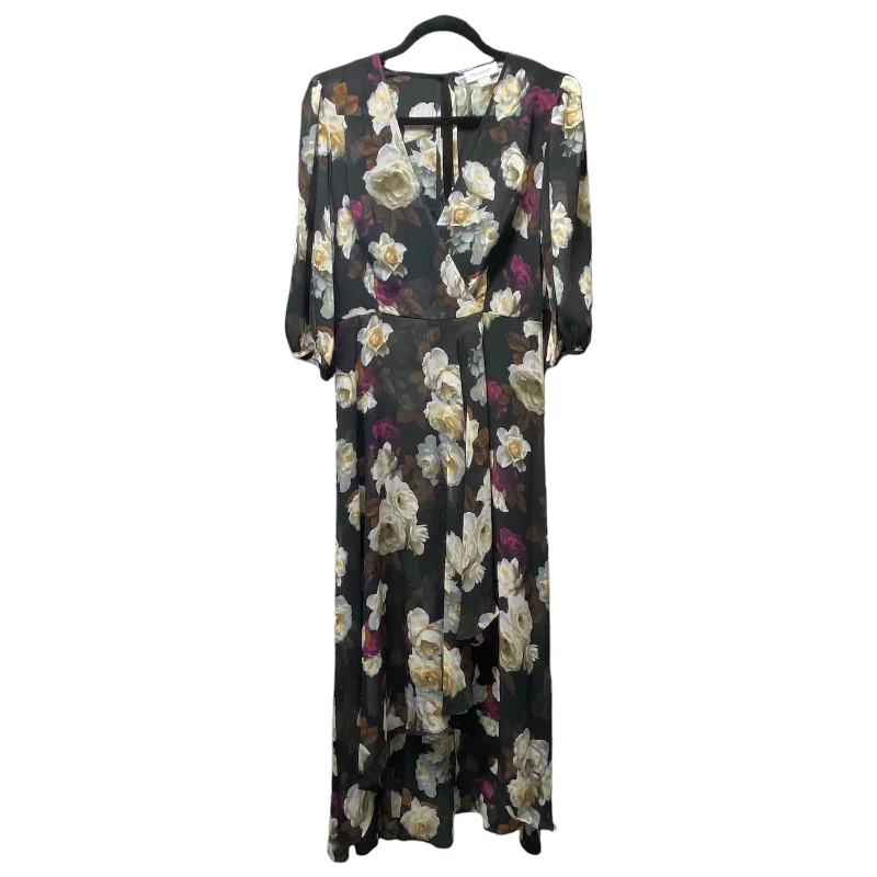 Dress Casual Maxi By Calvin Klein In Floral Print, Size: 6