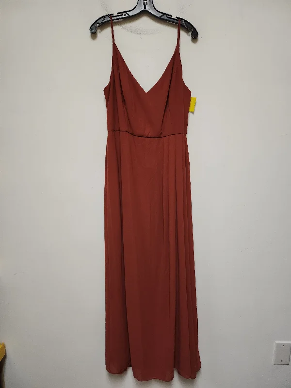 Dress Casual Maxi By Clothes Mentor In Orange, Size: 2x