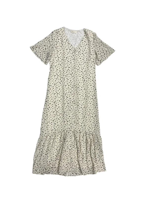 Dress Casual Maxi By Roolee In Black & Cream, Size: S