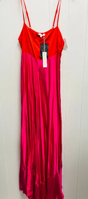 Dress Party Long By Olivaceous In Pink & Red, Size: L