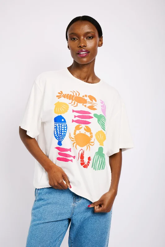 The Statement Tee with Al Fresco Print