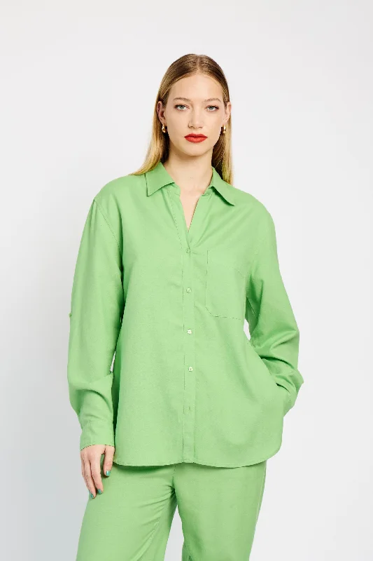 Linen Shirt in Green