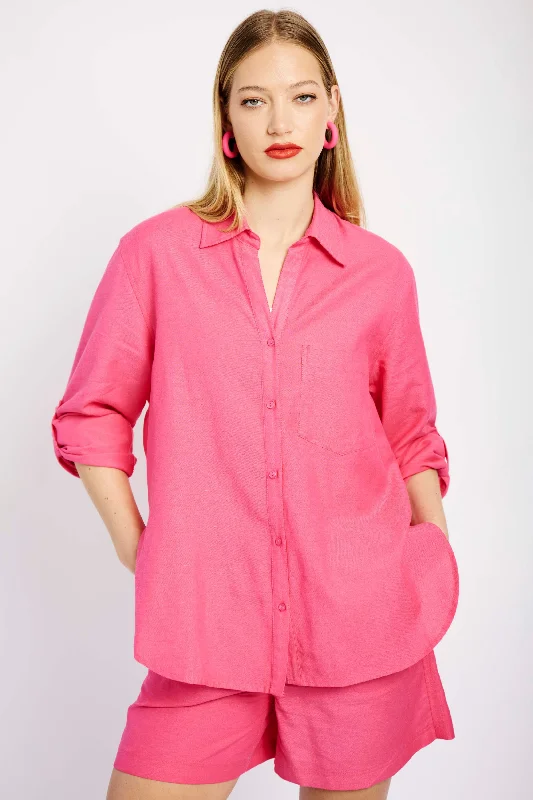 Linen Shirt in Pink