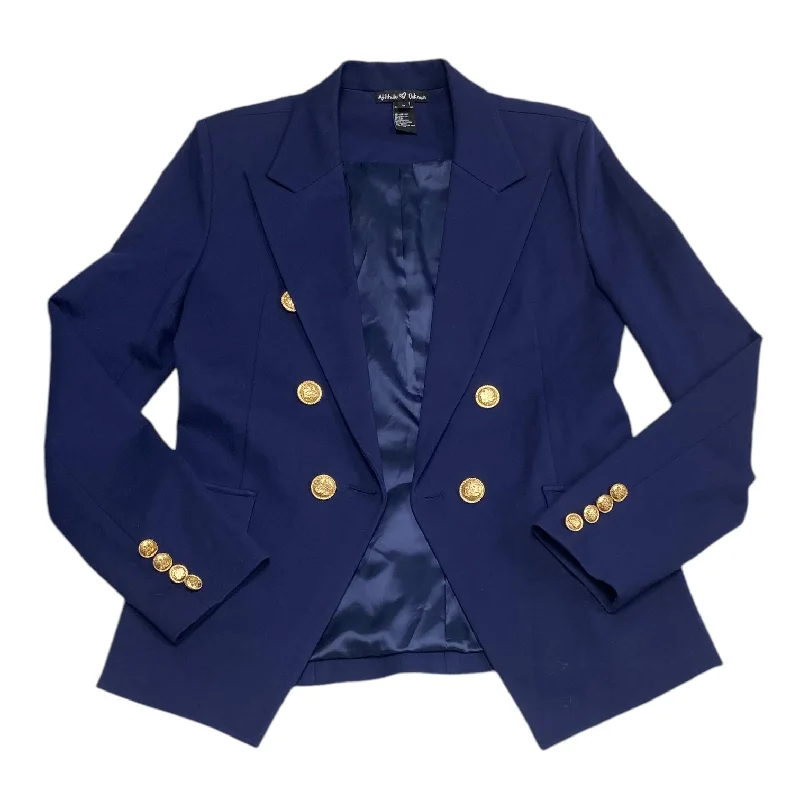 Blazer By Attitude Unknown In Blue & Gold, Size: M