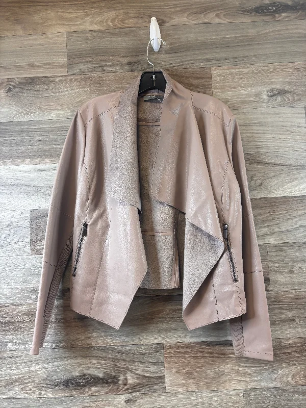 Blazer By Clothes Mentor In Tan, Size: M