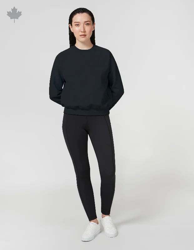 CHANDAIL MOLLETONNÉ CROP - UNI||CROP SWEATSHIRT - SOLID